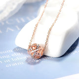 925 Silver Zircon Necklace Women's Fine Jewelry