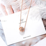 925 Silver Zircon Necklace Women's Fine Jewelry