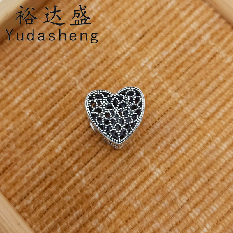 925 Silver Mesh Charm Beaded Vintage Jewelry
