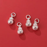925 Silver Calabash Earring Charms Fine Jewelry DIY Gift