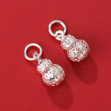 925 Silver Calabash Earring Charms Fine Jewelry DIY Gift