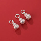925 Silver Calabash Earring Charms Fine Jewelry DIY Gift