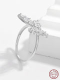 925 Silver CZ Butterfly Ring Women's Animal Jewelry