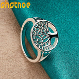 925 Sterling Silver Tree of Life Ring for Engagement Wedding