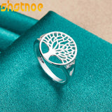 925 Sterling Silver Tree of Life Ring for Engagement Wedding