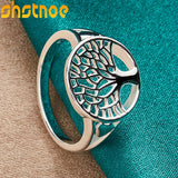 925 Sterling Silver Tree of Life Ring for Engagement Wedding