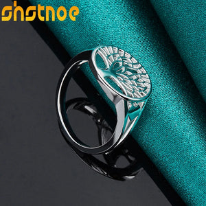 925 Sterling Silver Tree of Life Ring for Engagement Wedding