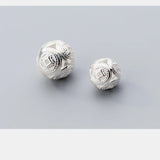 925 Sterling Silver Hollow Spacer Beads for DIY Jewelry Findings