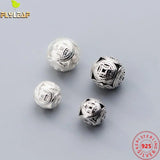 925 Sterling Silver Hollow Spacer Beads for DIY Jewelry Findings