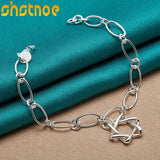925 Silver Star Chain Bracelet for Women