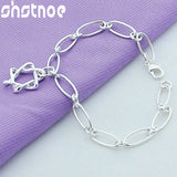 925 Silver Star Chain Bracelet for Women