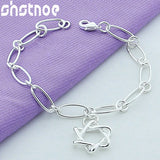 925 Silver Star Chain Bracelet for Women