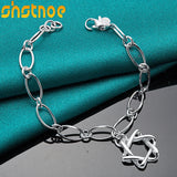 925 Silver Star Chain Bracelet for Women