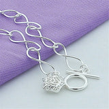 925 Sterling Silver Hollow Star Pendant Bracelet For Woman Charm