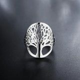 925 Silver Tree Of Life Ring Romantic Jewelry Gift