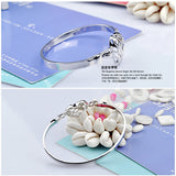 925 Silver Heart Bracelet Bangle Women Ladies Romantic Holiday Gift