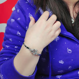 925 Silver Heart Bracelet Bangle Women Ladies Romantic Holiday Gift