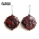 925 Silver Hooks Iron Tiger Eye Gemstone Vintage Dangle Earrings