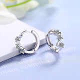 925 Silver Hoop Earring Barbed Wire Ear Cuff Clip On S925 Earrings