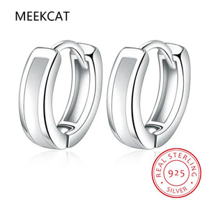 925 Silver Hoop Earrings Huggie Birthday Gift Jewelry DA1800
