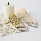 925 Sterling Silver Hoop Earrings Gothic Minimalist Jewelry