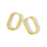 925 Sterling Silver Hoop Earrings Gothic Minimalist Jewelry