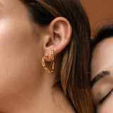 925 Sterling Silver Hoop Earrings French Daily Jewelry