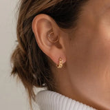 925 Sterling Silver Hoop Earrings French Daily Jewelry