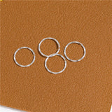 925 Sterling Silver Hoop Nose Ring Twisted Thin Piercing Earring 6mm