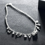 925 Silver Christmas Pendant Charms Set for Women