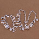 925 Silver Christmas Pendant Charms Set for Women