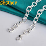 925 Silver Roman Numeral Pendant Necklace 18-Inch Chain for Party Engagement