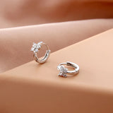 925 Silver Hot Butterfly zircon Earrings Sexy Jewelry Gift