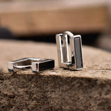 925 Silver Square Earrings for Her