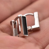 925 Silver Square Earrings for Her
