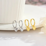 925 Sterling Silver Hot Heart Earrings Sexy Jewelry Gift