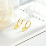 925 Sterling Silver Hot Heart Earrings Sexy Jewelry Gift