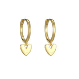 925 Sterling Silver Hot Heart Earrings Sexy Jewelry Gift