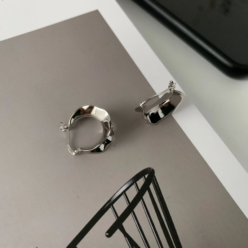 925 Silver Hot Hoops Earrings Sexy Jewelry Gift For Women