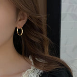 925 Silver Hoop Earrings Circle Hot Semale Sexy Jewelry