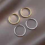 925 Silver Hoop Earrings Circle Hot Semale Sexy Jewelry