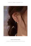 925 Silver Hypoallergenic Love Earrings Asymmetric Earrings for Women