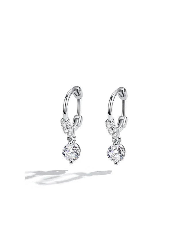 925 Silver Hypoallergenic Love Earrings Asymmetric Earrings for Women