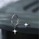 925 Silver Hypoallergenic Love Earrings Asymmetric Earrings for Women