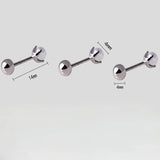 925 Silver Pearl Stud Earrings Woman Charm Piercing Jewelry Gift