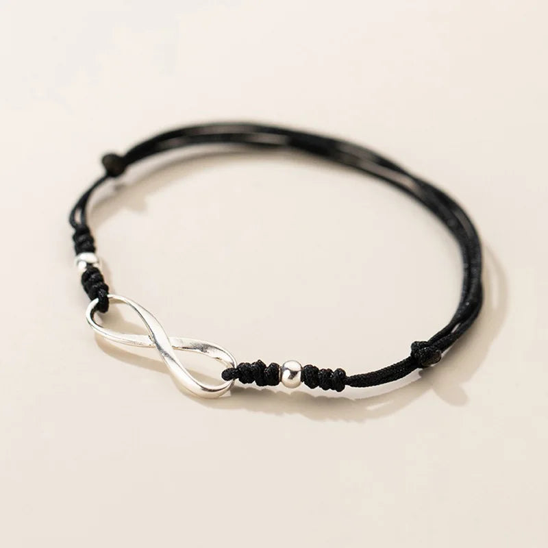 925 Silver Infinity Bracelet Red Thread Jewelry Friendship Bangle