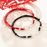 925 Silver Infinity Bracelet Red Thread Jewelry Friendship Bangle