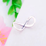 925 Silver Family Infinity Love Zircon Bead for Charm Bracelet