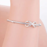 925 Silver Family Infinity Love Zircon Bead for Charm Bracelet
