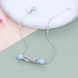 925 Silver Infinity Bracelet Boho Ladies Collection